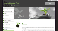 Desktop Screenshot of karenkingsleyphd.com