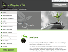 Tablet Screenshot of karenkingsleyphd.com